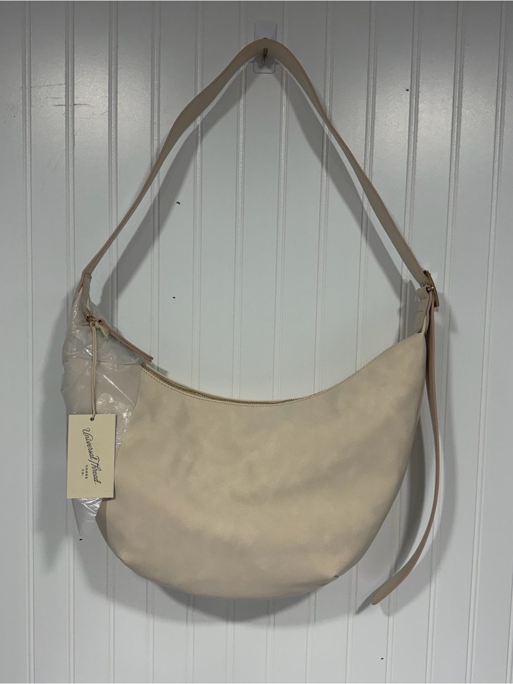 Purse universal Thread Goods Co. Cream Colored With Adjustable Strap